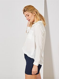 Blouse van crêpevoile - Kiabi