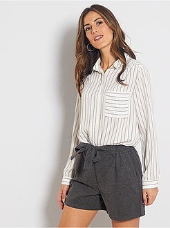 Blouse van crêpevoile - Kiabi