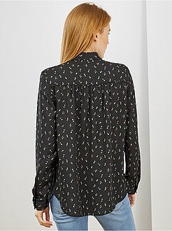 Blouse van crêpevoile - Kiabi