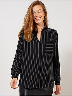 Blouse van crêpevoile - Kiabi