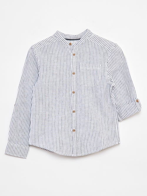 Blouse van gemengd linnen - Kiabi