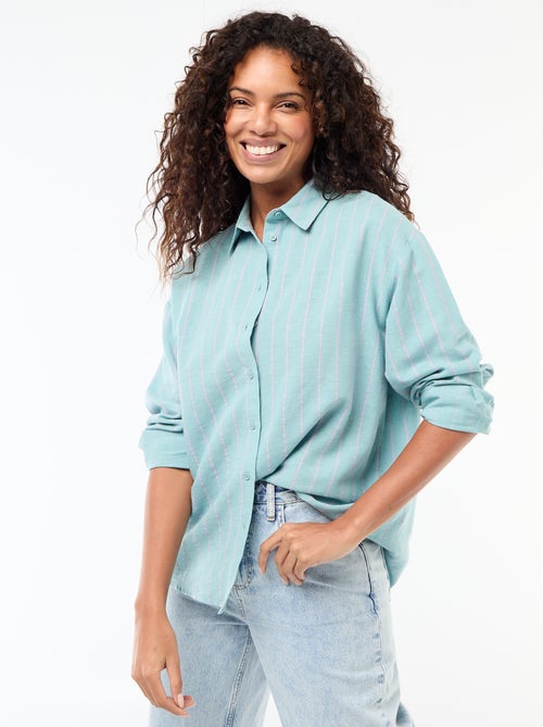 Blouse van linnenmix - Kiabi