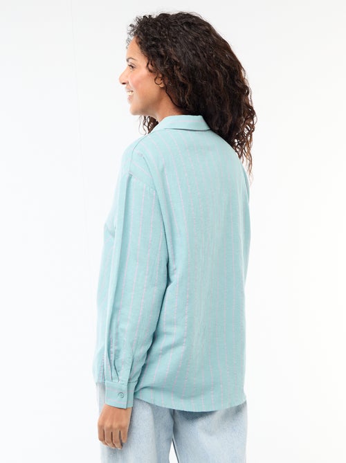 Blouse van linnenmix - Kiabi