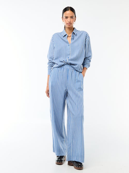 Blouse van linnenmix - Kiabi