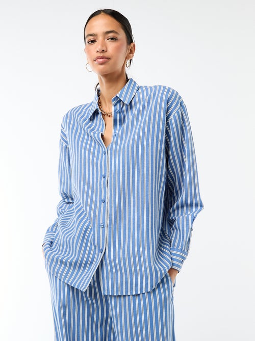 Blouse van linnenmix - Kiabi