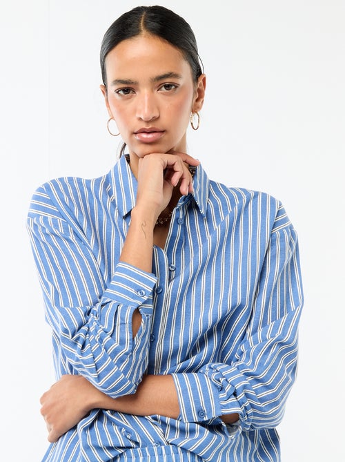 Blouse van linnenmix - Kiabi