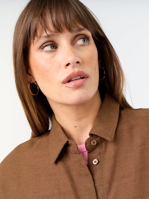 Blouse van linnenmix - Kiabi