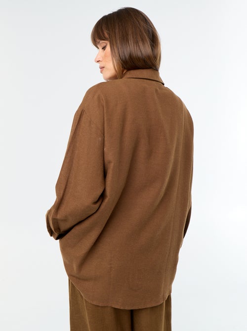 Blouse van linnenmix - Kiabi