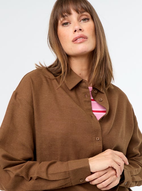 Blouse van linnenmix - Kiabi