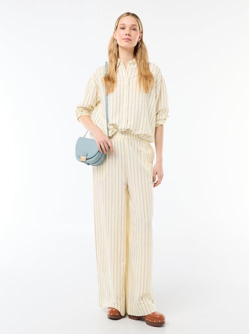 Blouse van linnenmix - Kiabi