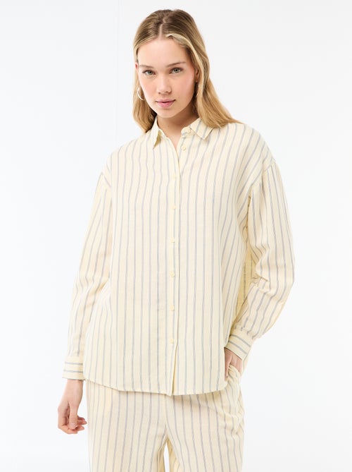 Blouse van linnenmix - Kiabi