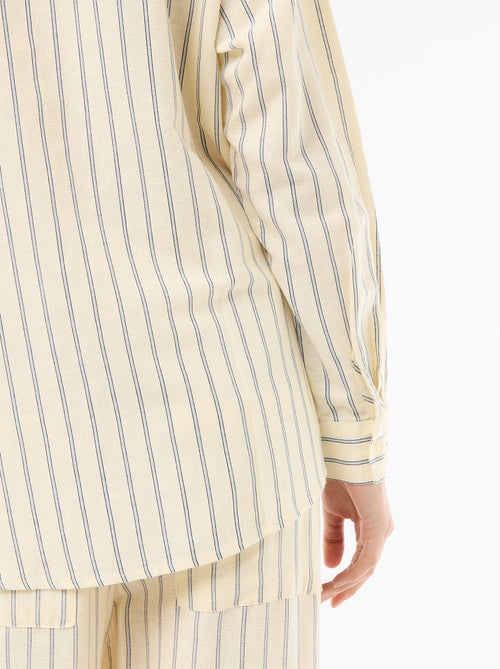 Blouse van linnenmix - Kiabi