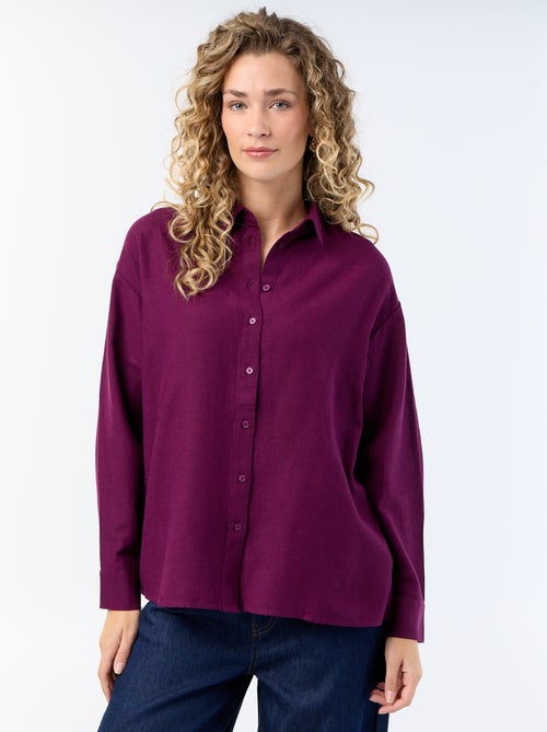 Blouse van linnenmix - Kiabi