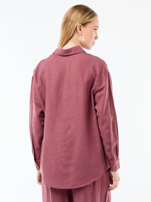 Blouse van linnenmix - Kiabi