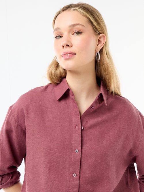 Blouse van linnenmix - Kiabi