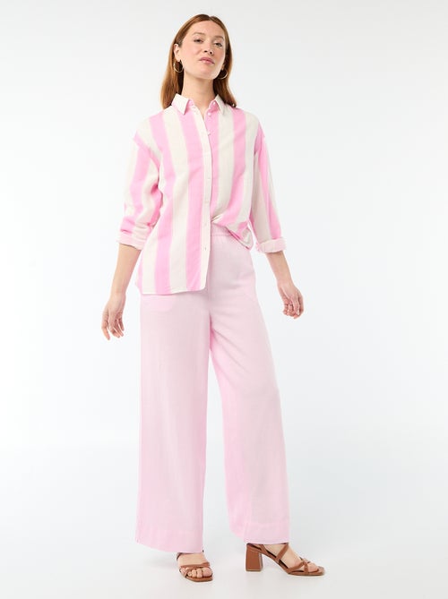 Blouse van linnenmix - Kiabi