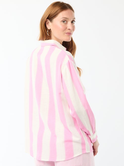 Blouse van linnenmix - Kiabi