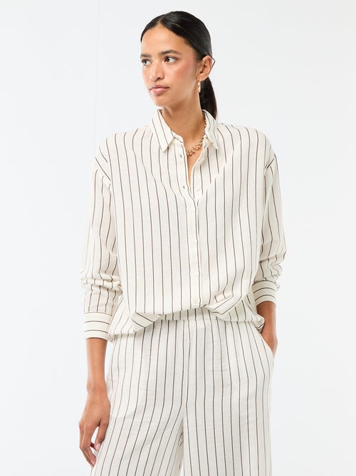 Blouse van linnenmix - Kiabi