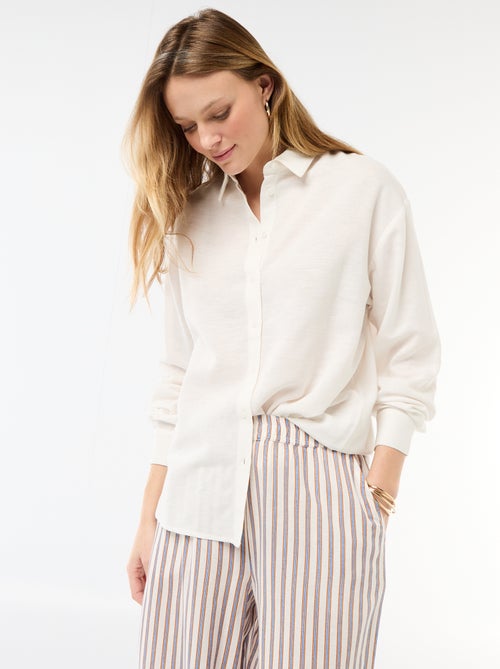 Blouse van linnenmix - Kiabi