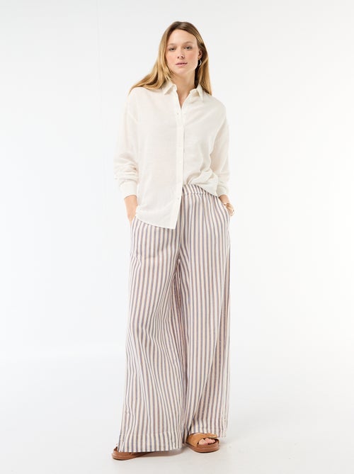 Blouse van linnenmix - Kiabi