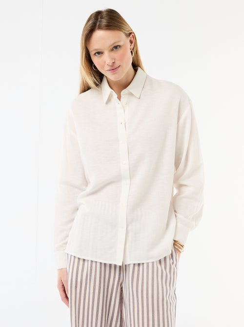 Blouse van linnenmix - Kiabi