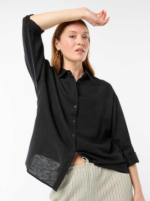 Blouse van linnenmix - Kiabi