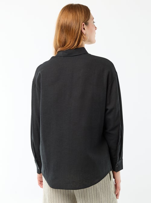 Blouse van linnenmix - Kiabi