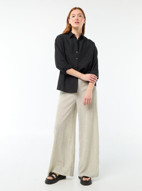 Blouse van linnenmix - Kiabi