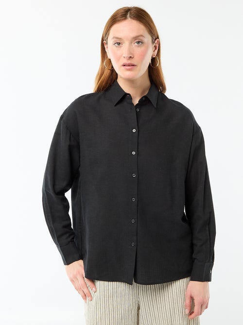 Blouse van linnenmix - Kiabi