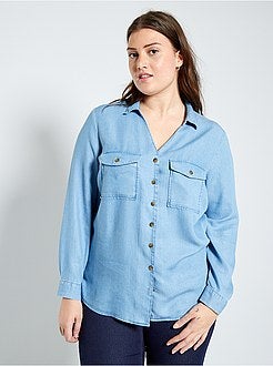 Blouse van lyocell - Kiabi