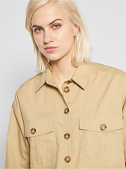 Blouse van popeline - Kiabi