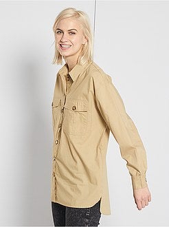 Blouse van popeline - Kiabi