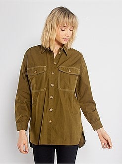 Blouse van popeline - Kiabi