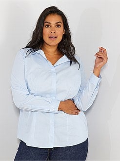 Blouse van stretch katoen - Kiabi