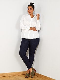 Blouse van stretch katoen - Kiabi