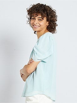 Blouse van voile - Kiabi