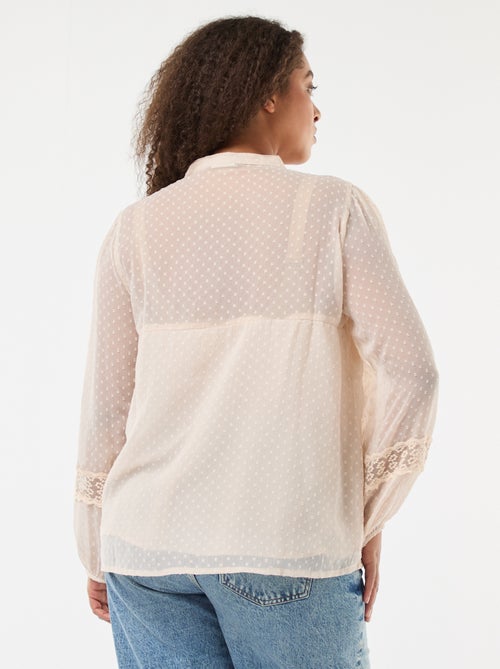 Blouse van voile 'Only Carmakoma' - Kiabi