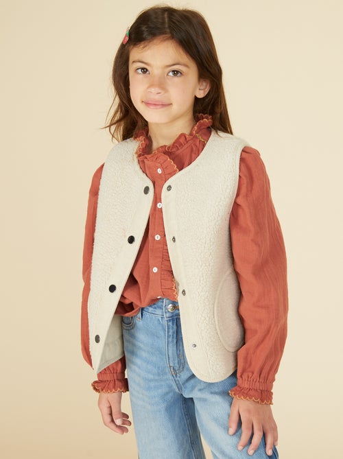 Blouse van zachte, luchtige katoen - Kiabi