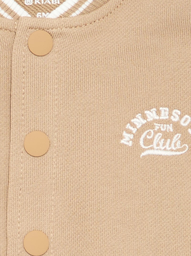 Blouson in Amerikaanse campusstijl Biege - Kiabi