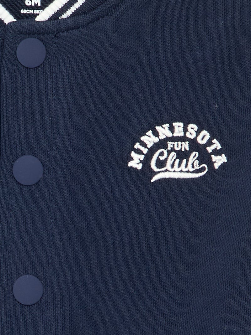 Blouson in Amerikaanse campusstijl Blauw - Kiabi
