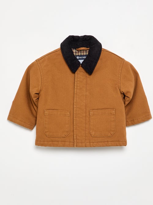 Blouson met contrasterende fluwelen kraag - Kiabi