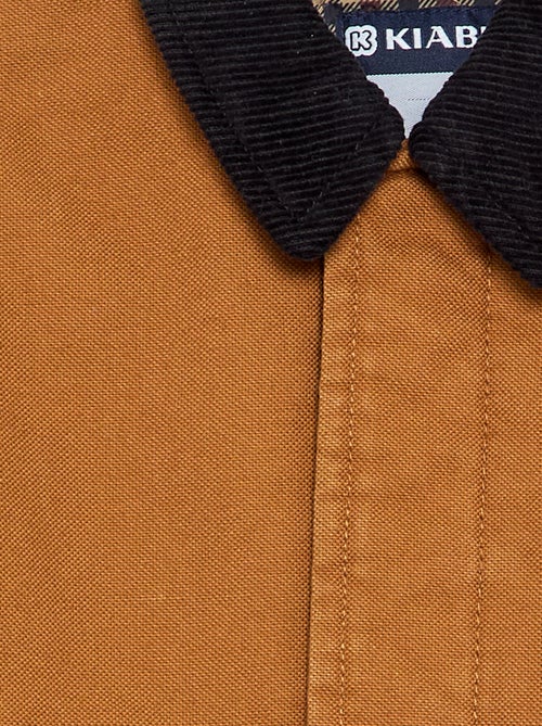 Blouson met contrasterende fluwelen kraag - Kiabi