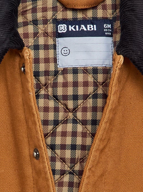 Blouson met contrasterende fluwelen kraag - Kiabi