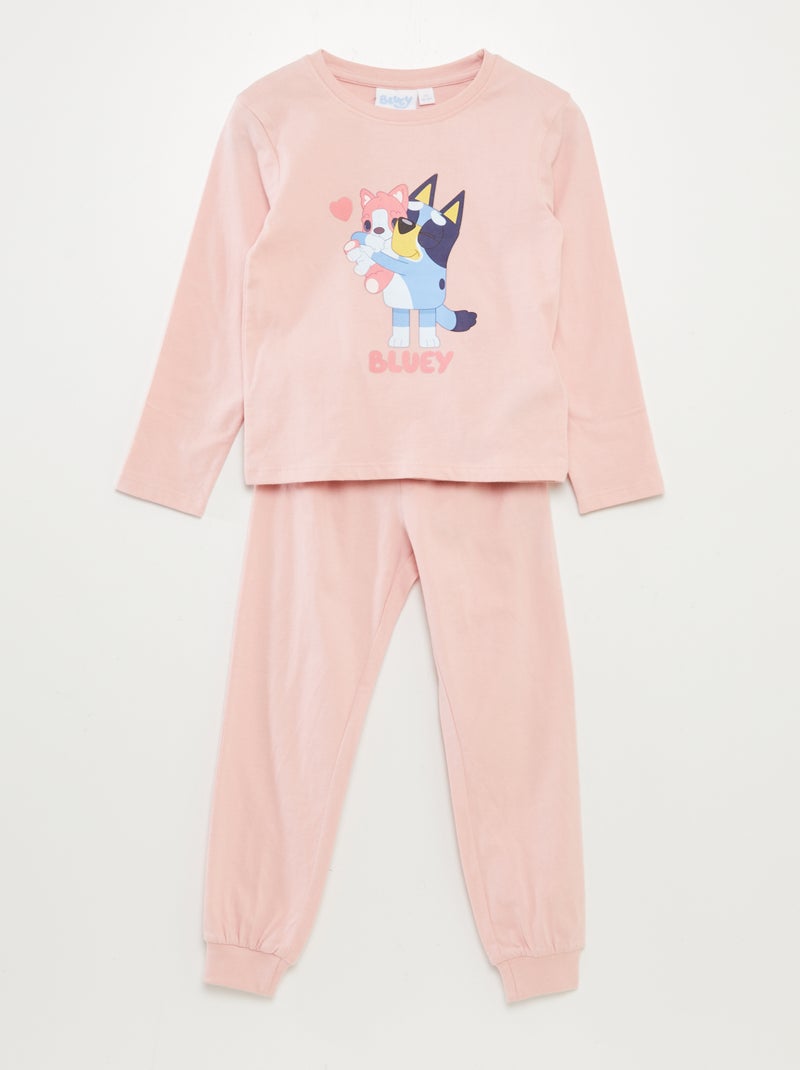 'Bluey'-pyjamasetje - T-shirt + broek - 2-delig ROSE - Kiabi