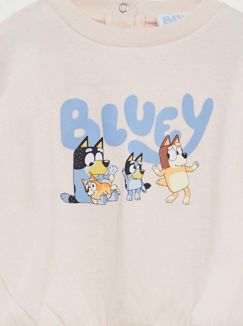 'Bluey'-sweater in joggingstof ROSE - Kiabi