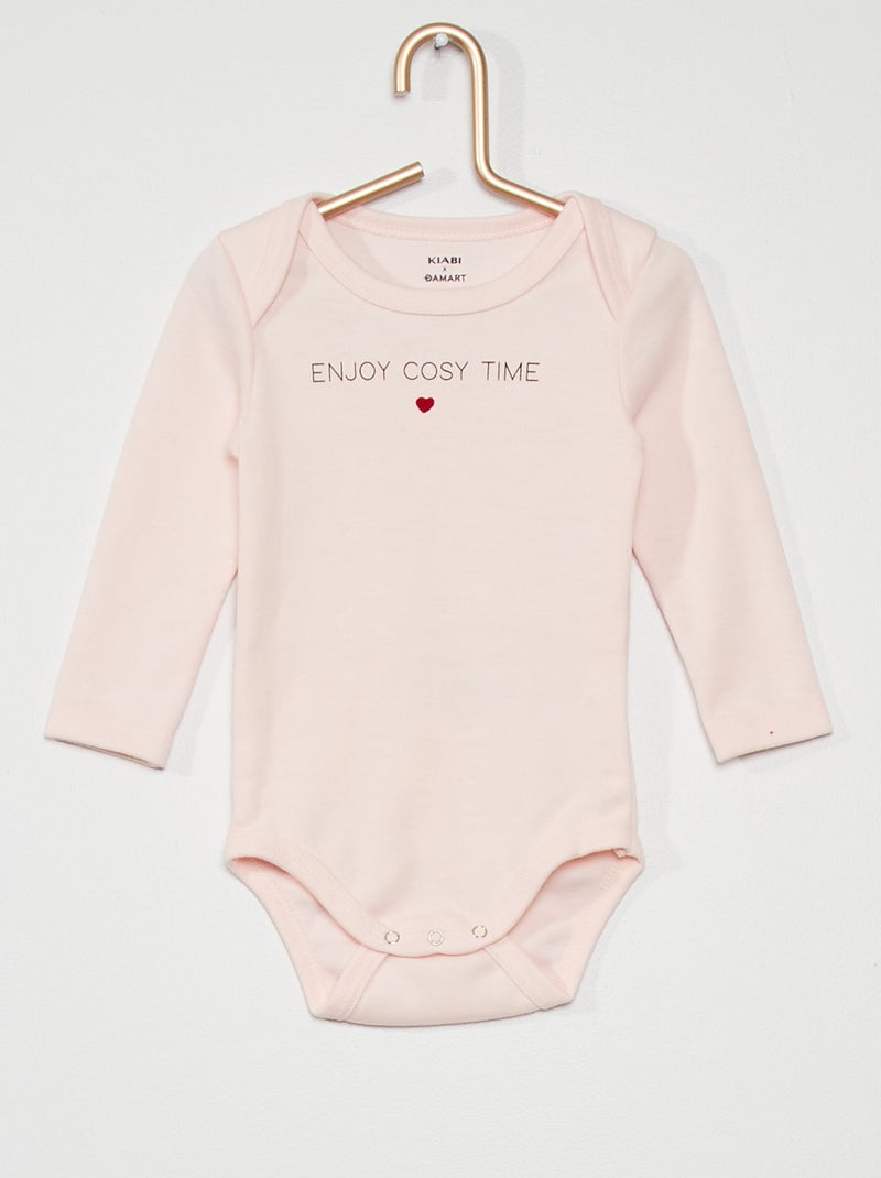 Body 'Damart x Kiabi' roze - Kiabi