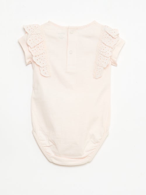 Body 'Disney' 'Marie' met broderie anglaise - Kiabi
