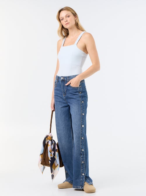 Body met elastische schouderbandjes - Kiabi Body met elastische schouderbandjes - Kiabi