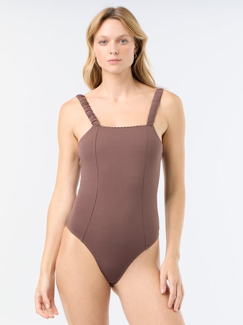 Body met elastische schouderbandjes - Kiabi Body met elastische schouderbandjes - Kiabi