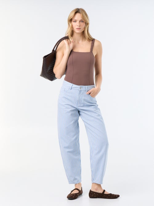 Body met elastische schouderbandjes - Kiabi Body met elastische schouderbandjes - Kiabi